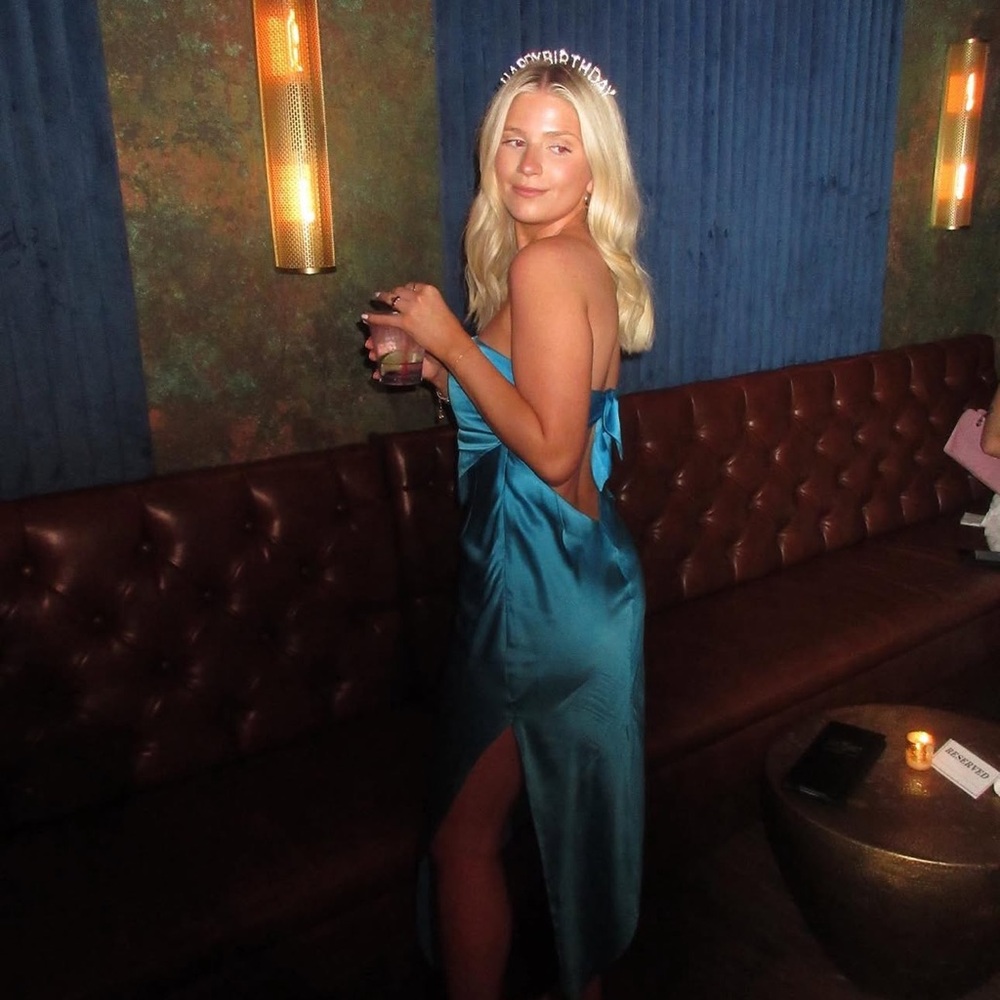 SER.O.YA Teal Midi Dress